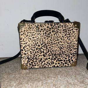 Sam Edelman cheetah fur purse